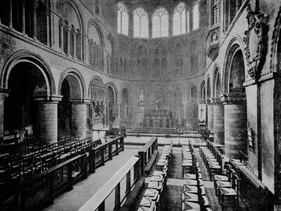 Interior da Igreja de São Bartolomeu, o Grande, West Smithfield, cidade de Londres, 1906 de Unbekannt