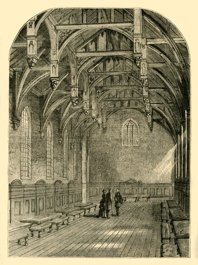 Interior do Grande Salão, Palácio de Lambeth, 1800, c1878. de Unbekannt