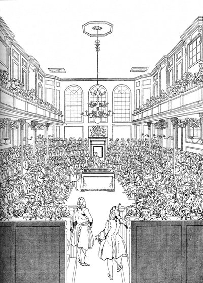 Interior da Câmara dos Comuns em 1742 1905 de Unbekannt