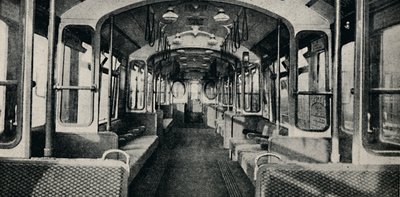 Interior do último tipo de ônibus de metrô, 1926 de Unbekannt