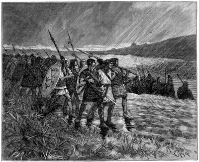 Invasão dos alanos ou visigodos, Gália, início do século V 1882-1884 de Unbekannt