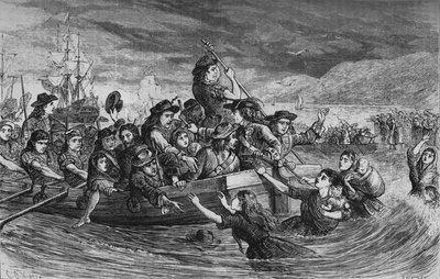 Tropas irlandesas saindo de Limerick, 1692, c1880 de Unbekannt