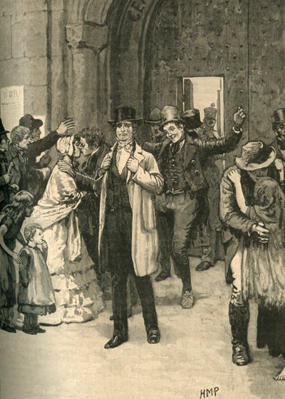 Prisioneiros irlandeses libertados durante o progresso de Lord Mulgraves, 1836 c1890. de Unbekannt