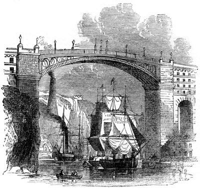 Ponte de ferro em Sunderland, 1886 de Unbekannt
