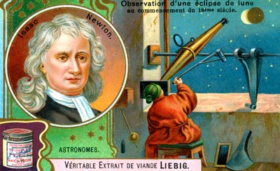 Isaac Newton, matemático inglês, astrônomo e físico, c1900 de Unbekannt