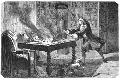 Isaac Newton, cientista e matemático inglês, 1874 de Unbekannt