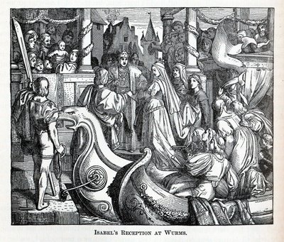 Recepção de Isabels em Worms, 1882 de Unbekannt