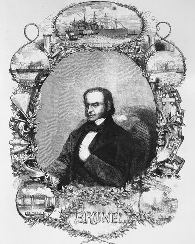 Isambard Kingdom Brunel, engenheiro civil, c1850s de Unbekannt