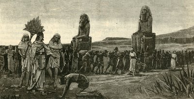 Israelitas e seus capatazes, 1890. de Unbekannt