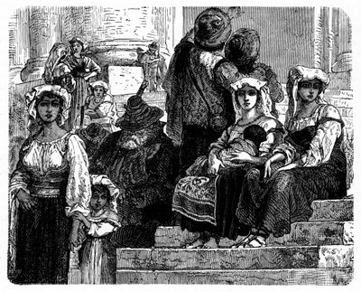 Camponeses italianos, c1890 de Unbekannt