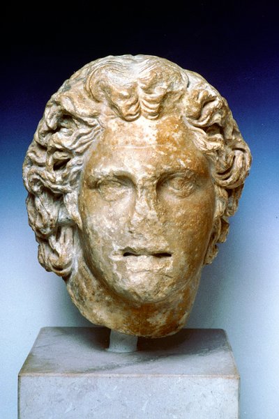 Busto de Marfim, retrato de Alexandre, o Grande, século IV aC de Unbekannt