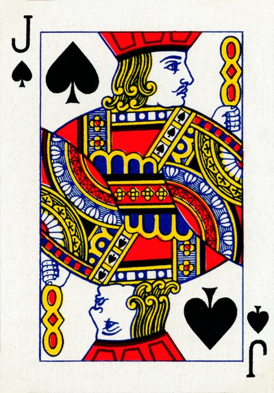 Valete de espadas de um baralho de cartas de baralho Goodall & Son Ltd., c1940 de Unbekannt