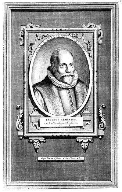 Jacobus Arminius, teólogo holandês e professor de teologia na Universidade de Leiden de Unbekannt