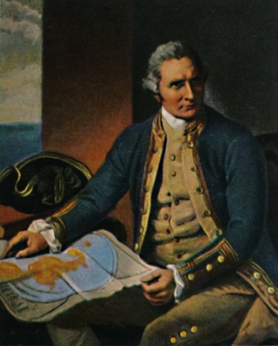 James Cook 1728-1779. - gravura após a pintura de Dance, 1934. de Unbekannt