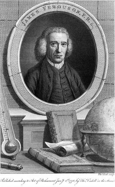 James Ferguson, astrónomo escocês, c 1760s de Unbekannt