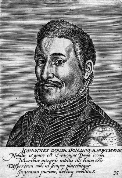 Janus Dousa 1545-1604, estadista, historiador, poeta e filólogo holandês de Unbekannt