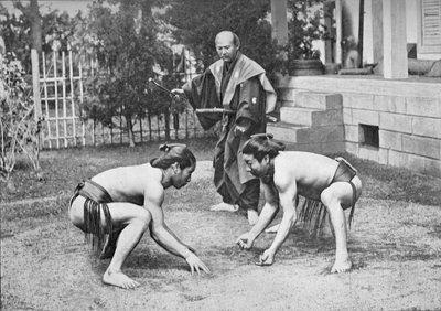 Lutadores japoneses prontos para ir, c1902, 1903 de Unbekannt