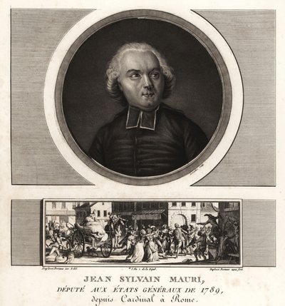 Jean-Sylvain Mauri ou Jean-Sifrein Maury (1746-1817), cardeal francês, arcebispo e bispo de Montefiascone de Unbekannt