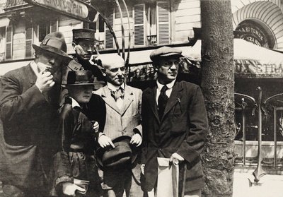 Jean Cocteau, Manuel Ortiz de Zárate, Henri-Pierre Roché, Marie Vassilieff, Max..., 1916. de Unbekannt