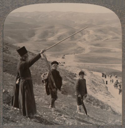 Estrada de Jericó, perto da Pousada dos Samaritanos, c1900 de Unbekannt