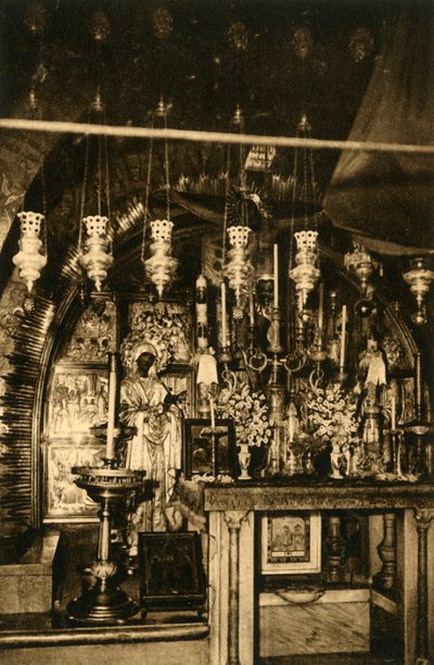 Jerusalém - Igreja do Santo Sepulcro - Calvário, c1918-c1939. de Unbekannt