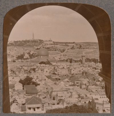 Jerusalém do campanário da Igreja Protestante, c1900 de Unbekannt