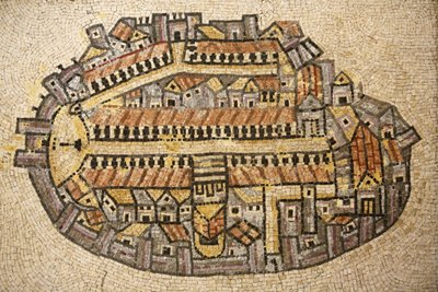 mosaico do templo de Jerusalém, Jerusalém, Israel de Unbekannt