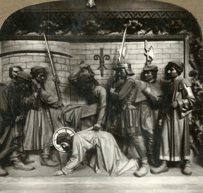 Jesus cai pela segunda vez sob o peso da cruz, c1920s. de Unbekannt