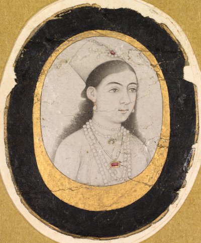 Jóia Retrato de uma jovem garota, c. 1660 de Unbekannt