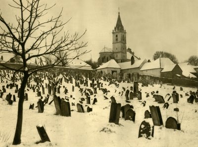 Cemitério judeu, Mattersburg, Burgenland, Áustria, c1935. de Unbekannt