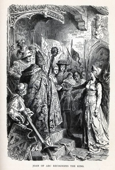 Joana d&39;Arc reconhece o rei, 1882 de Unbekannt