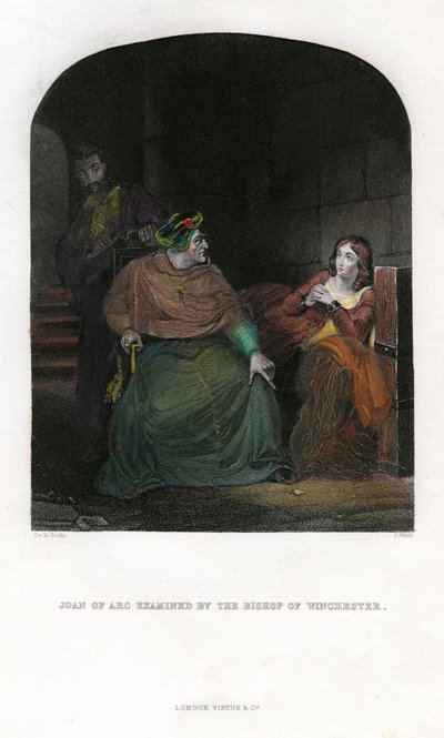 Joana d&39;Arc examinada pelo Bispo de Winchester, 1431 de Unbekannt