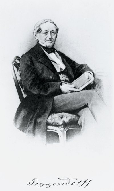Johann Christian Poggendorf, físico alemão, meados do século XIX de Unbekannt