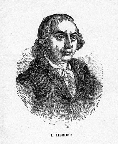 Johann Gottfried von Herder, poeta, crítico, teólogo e filósofo alemão, século XIX de Unbekannt