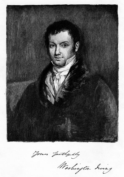John Byrom, escritor e poeta inglês do século XVIII nascido em Manchester, 1821 de Unbekannt