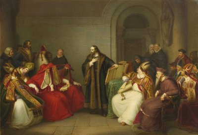John Hus antes do Concílio de Constança, final do século XIX de Unbekannt