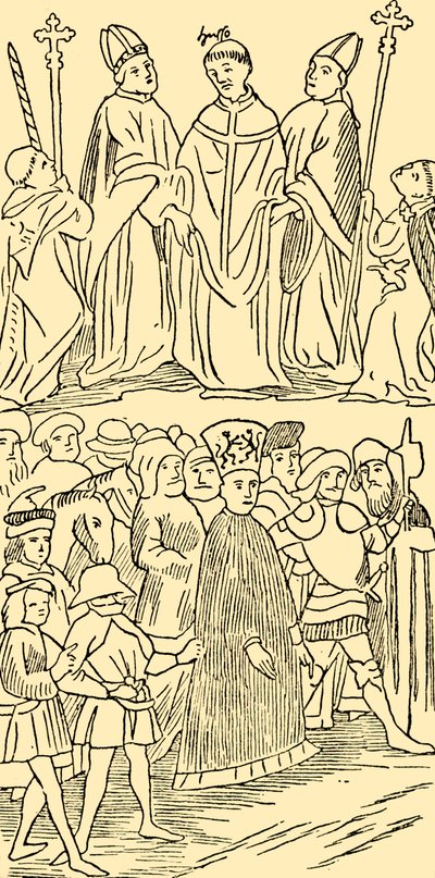 John Huss Condenado e Levado à Execução, c1930. de Unbekannt