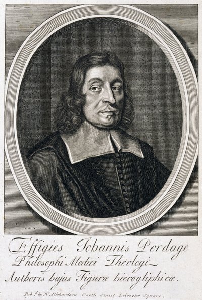 John Pordage, reitor inglês, astrólogo e místico, c 1670s de Unbekannt