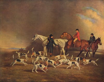 John Powlett e seus cães, do século XVIII ao XIX, 1929 de Unbekannt