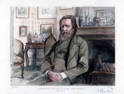 John Ruskin 1819-1900, crítico inglês, autor, poeta e artista, 1886 de Unbekannt