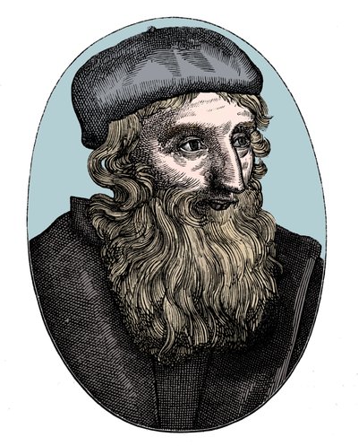 John Wycliffe, reformador religioso inglês do século XIV, século 16 de Unbekannt