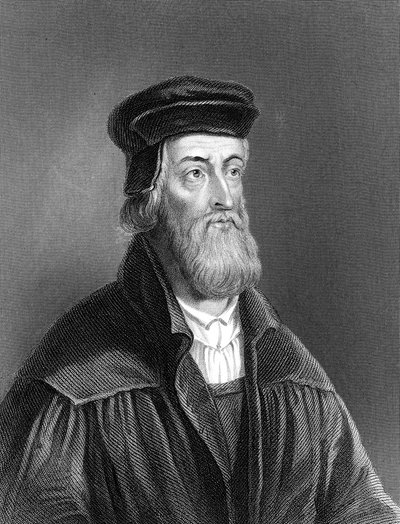 John Wycliffe, reformador religioso inglês do século XIV, 1882 de Unbekannt