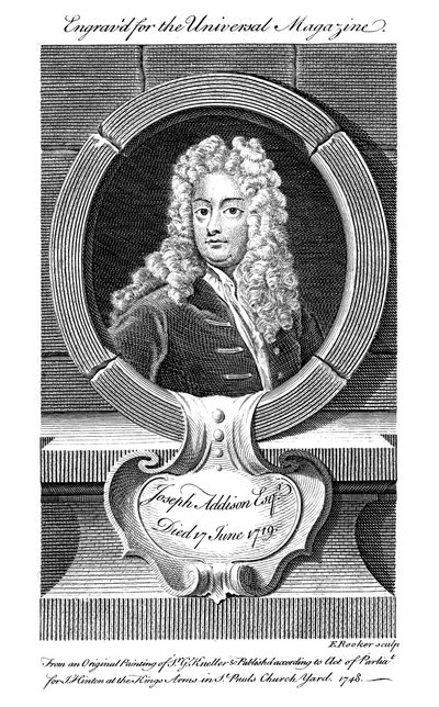 Joseph Addison, político e escritor inglês, século XIX de Unbekannt