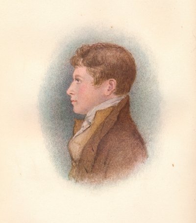 Joseph Gurney b1796, aos 20 anos, c1816 de Unbekannt