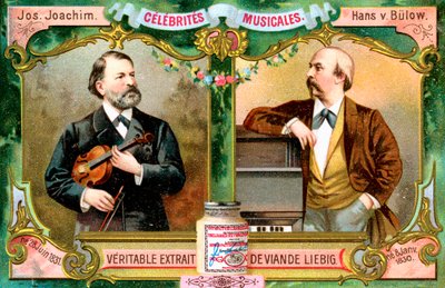 Joseph Joachim e Hans von Bulow, c1900 de Unbekannt