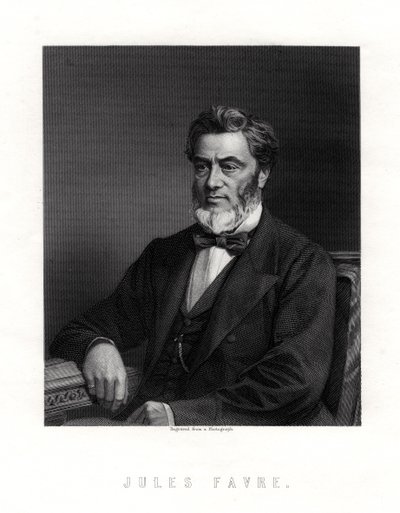 Jules Claude Gabriel Favre, estadista francês, século XIX de Unbekannt