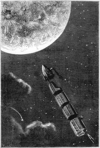 Jules Verne 1828-1905, Da Terra à Lua, 1865 de Unbekannt