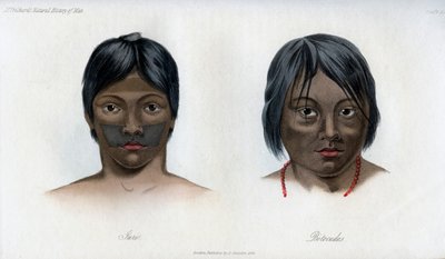 Juri e Botocudos, da nação Brasilio-Guarani, 1848 de Unbekannt