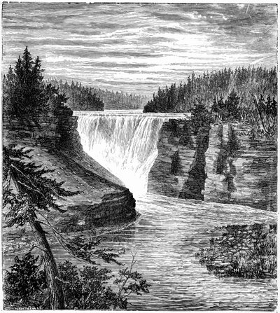 Cataratas de Kakabeka, Ontário, Canadá, 1877 de Unbekannt