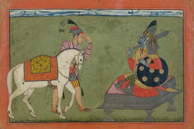 Kalki Avatar, a Encarnação Futura de Vishnu, ca. 1700-1710. de Unbekannt